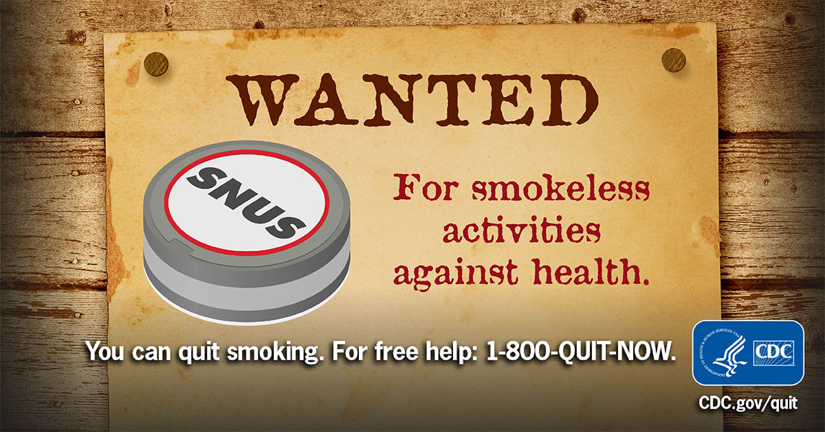 CDC Tobacco Free on Twitter "There’s no safe commercial tobacco option