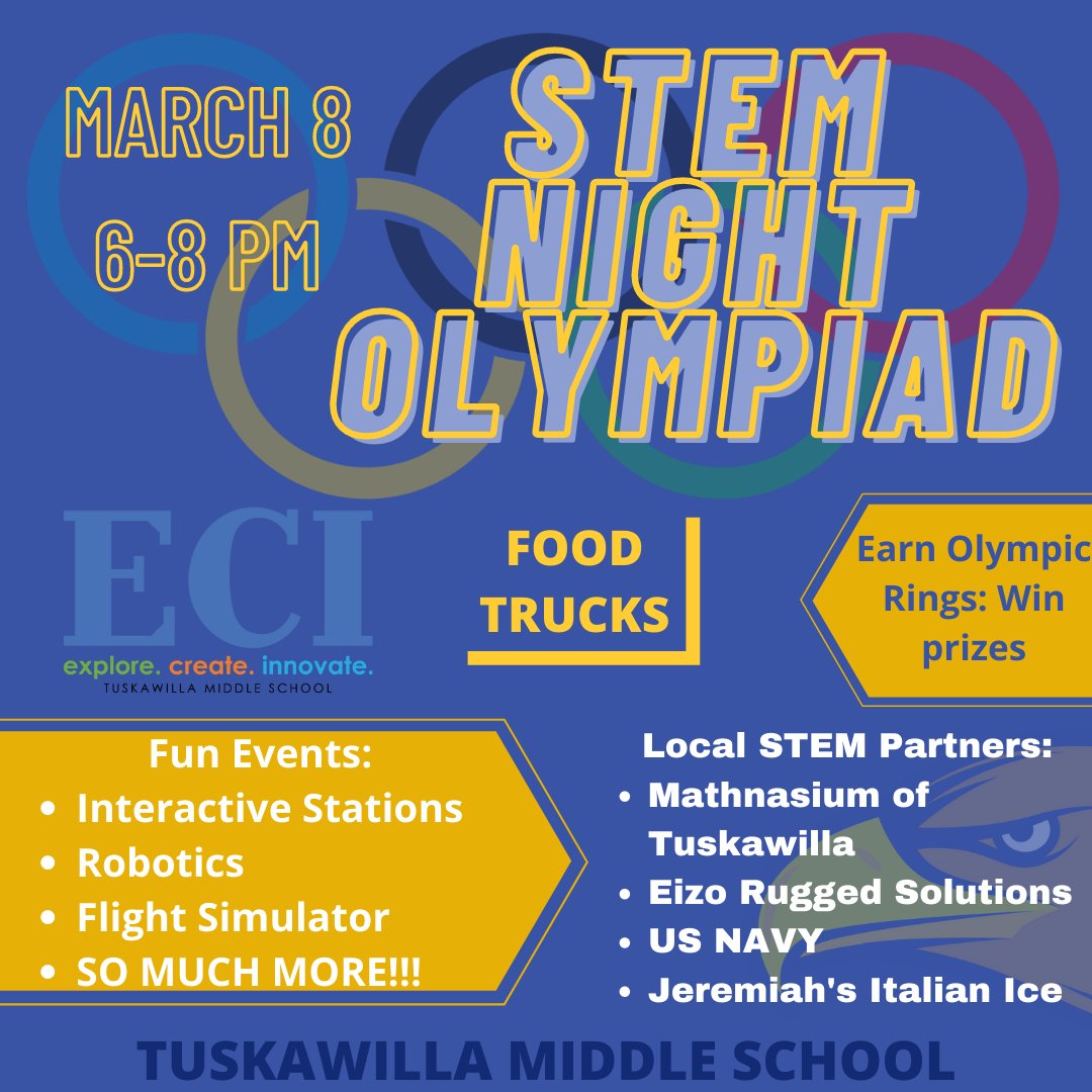 Come on out to Tuskawilla March 8th from 6-8PM for STEM Night!! We will have overflow parking at Lake Howell High School and next door at Tuskawilla Church of Christ. <a href="/SCPSInfo/">SCPS Info</a> #STEM #StemNight
