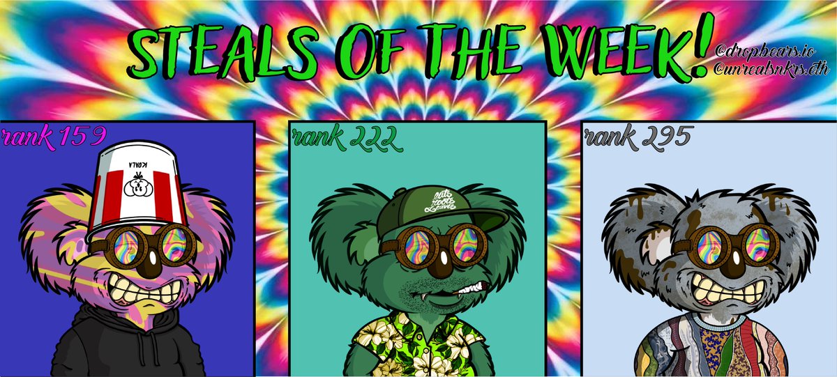 Steals of the week alert!! 🚨🚨🚨 <a href="/DropBearsio/">Drop Bears</a>