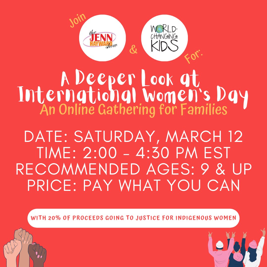 I'm so excited to announce that Justice 4 Indigenous Women is joining us to teach us about their project supporting traditional Inuit birthing practices in Nunavut. This is such an important issue for us to learn about. Get all the details here: worldchangingkids.ca/archives/7193