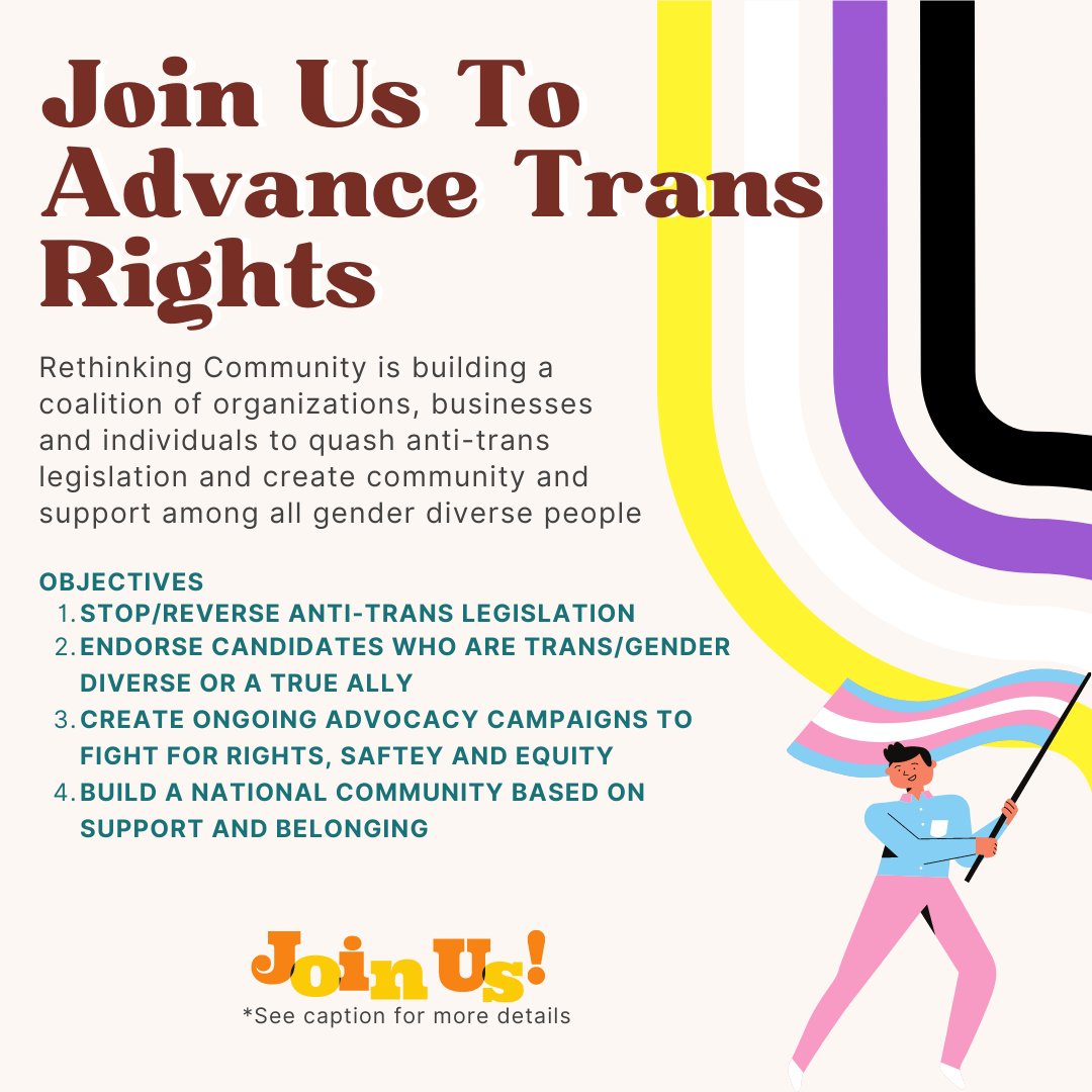 RethinkingComm's tweet photo. Interested in advancing #transrights? Join our #coalition by going to https://t.co/xvdR6c4qxu &amp; pick "Trans Rights Coalition" from ways to #partner! We'll be holding our first Coalition meeting in a 2-3 weeks (: 
Allies may join but this space is a majority for non-cisgender folx https://t.co/b9W1SbnHFc