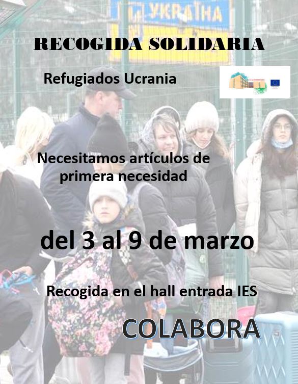 iescorredoria's tweet photo. Campaña solidaria refugiad@s ucranian@s https://t.co/FvTGVyxqEz