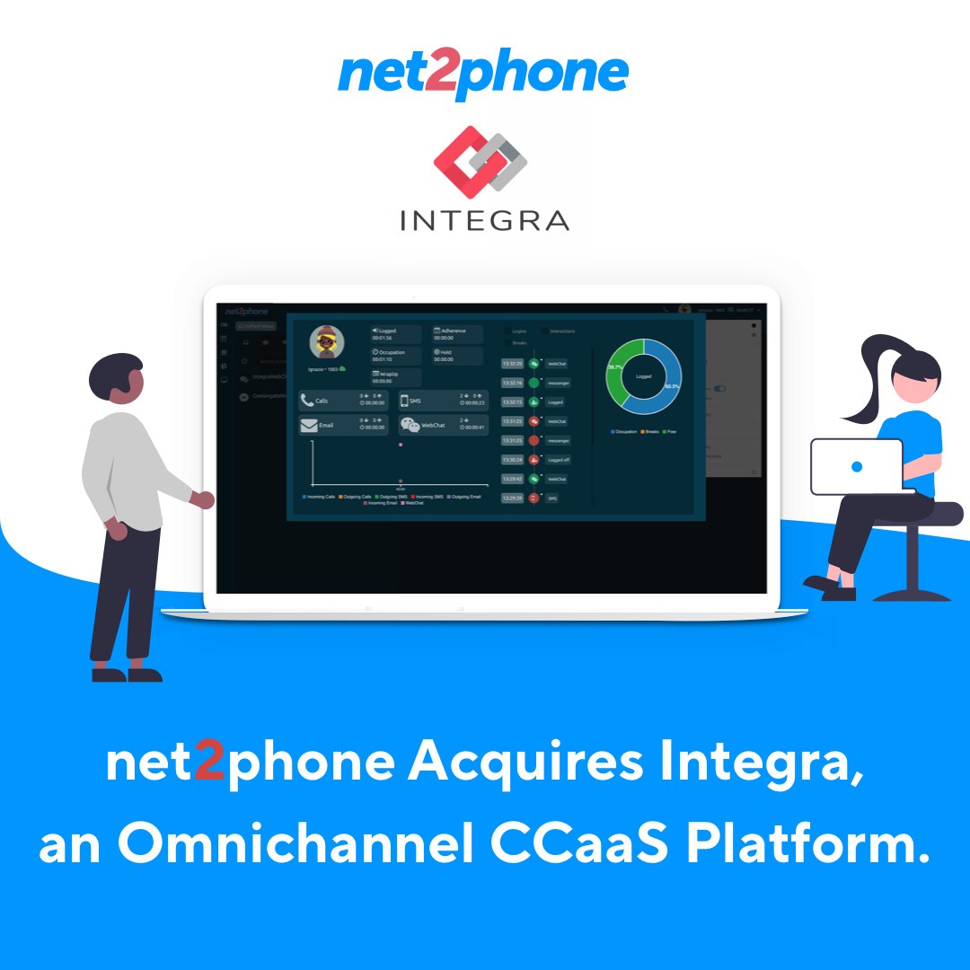 Welcome to the @net2phone family, @Integraccs #CCaaS #UCaaS #growth