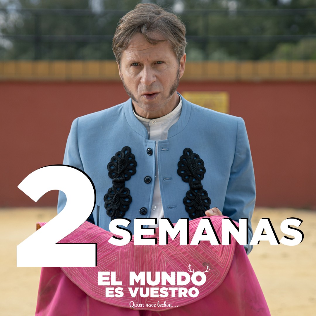 OdeonMulticines's tweet photo. ¡Quedan dos semanas para el estreno de #ElMundoEsVuestro! 🎬💥
Pasaremos lista a todos los que acudan al cine 😜
➡️ Estreno 18 de marzo en OdeonMulticines.
#LosCompadres #Rafa #Fali #eonefilms https://t.co/J4MLHArMRI