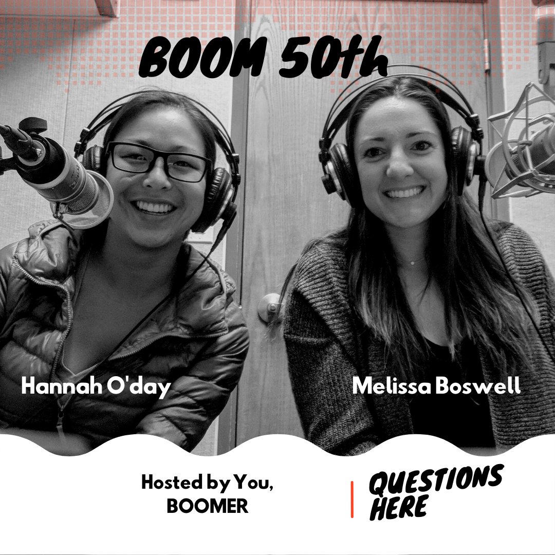 Hi, Boomers! We need your help! We're about to record the 50th episode 🥳
And we’d like to make it a very special one! 
You, Boomers, are the ones who are gonna make the questions! You can ask everything, really everything, to our Hosts Melissa and Hannah. Let's get started👇