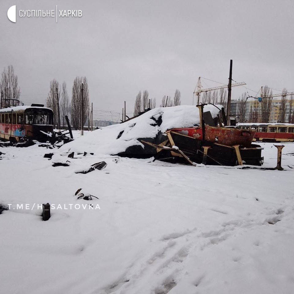 truth_about_war's tweet photo. 🚃 The #Saltiv tram depot in #Kharkiv after bombshells. Photo by: @h_saltovka
#StandingWithUkraine #RussianAggression #StopPutin #UkraineRussianWar #UkrianeWar https://t.co/ylRthYIDYz