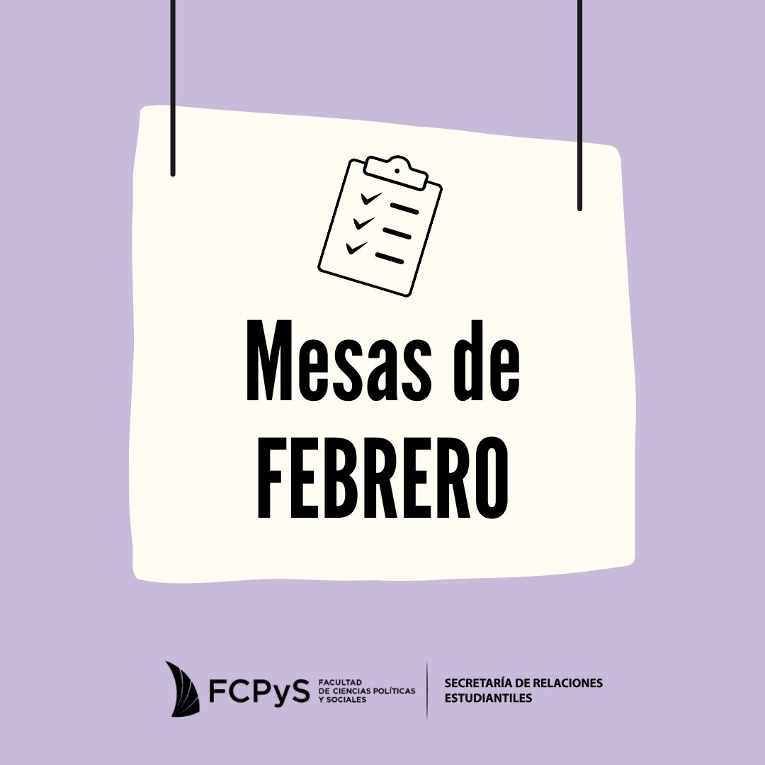 SREstudiantiles's tweet photo. 📢 La @FcpysUNCuyo informa que las mesas de #ExamenFCPyS del turno de febrero correspondientes al día martes 8 de marzo serán reprogramadas por el Día Internacional de las Mujeres.
📲 Más info en: https://t.co/3hnvOG16Yt https://t.co/zBexWYP4Ng