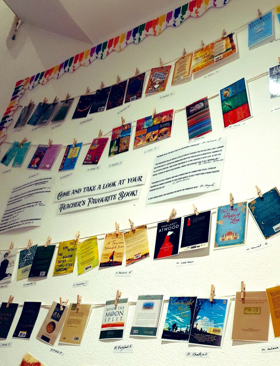 AlHikmahGirls's tweet photo. A huge thank you to the very talented Miss  @AKhanom_  for creating this amazing teachers display board. 

Thank you to our teachers for taking part and sharing their favourite books. 
#WorldBookDay 
#teachersfavoritebooks https://t.co/QwM81zzDaT