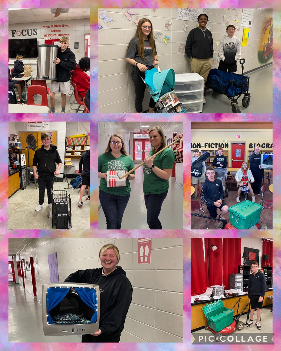 the_mrscarp's tweet photo. Today is “Anything But A Backpack Day” @WLMiddleSchool and our students crushed it! #WLMSPTO #westisbest https://t.co/9JzqJSNNBy