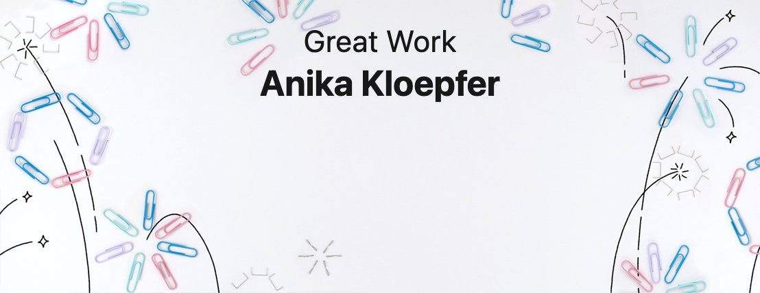 directscale's tweet photo. Anika Kloepfer is doing awesome right now at DirectScale.
"Great work putting together the team training on APIs, it was thorough and very helpful!" - Harrison Smith
Keep it up, Anika!
#directscale #liftbuildempower https://t.co/AZF2BXxzg0