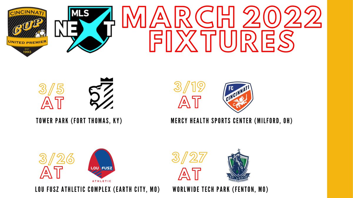 CUPDAsoccer's tweet photo. On the road 🚗 all month to start the 2022 Spring Season! 

#wearecincyunited
#PumaFootball https://t.co/t50CCcMcNh