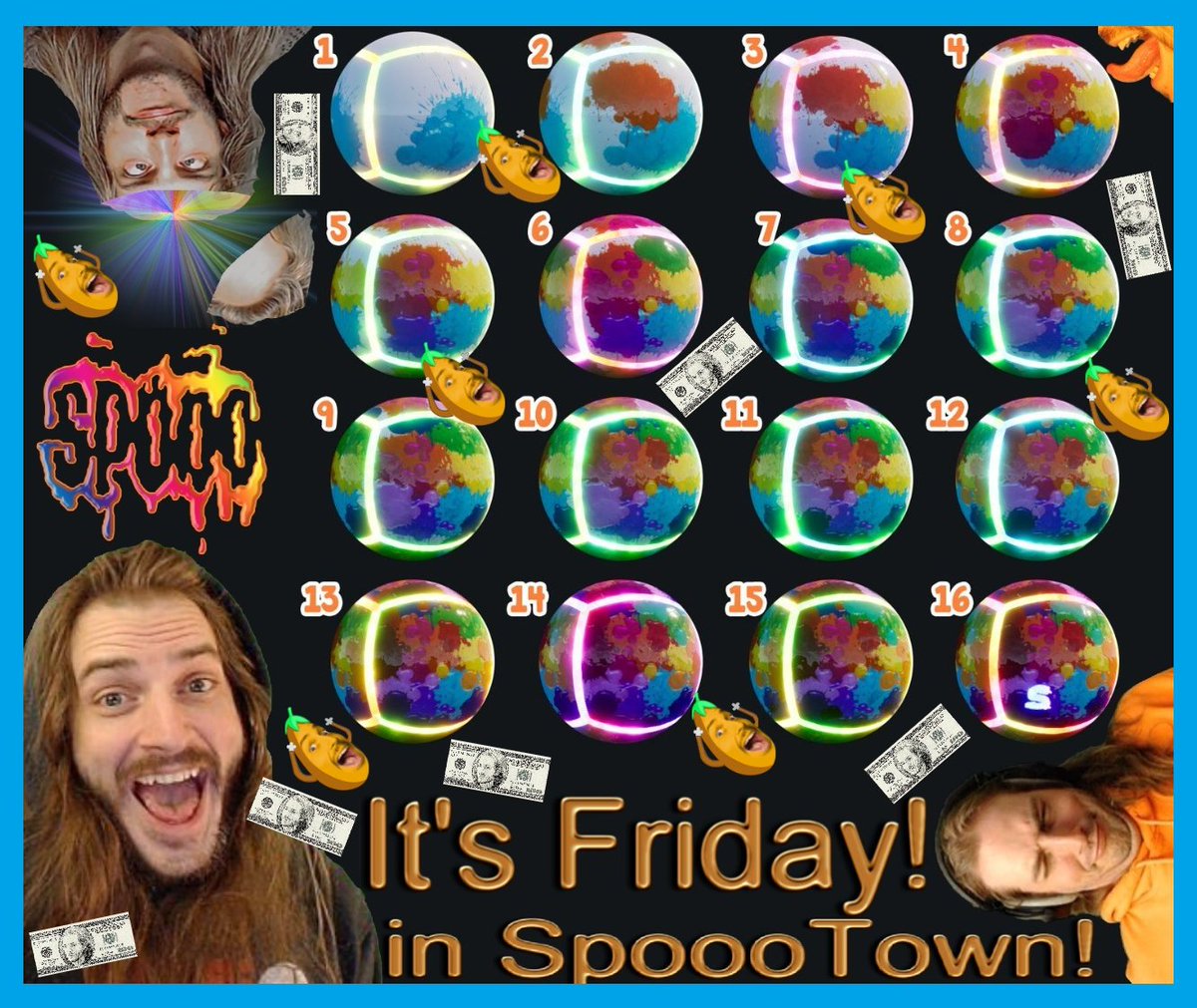 SpoooTown's tweet photo. It's time for that Friday night fun in #SpoooTown!
Come join @SpoooTV for loads of laughs & giggles!
Also, chances to win cash, subs, and #Spooobles!
https://t.co/HxkQmRkY0h #MarbelsOnStream https://t.co/dOOzsgZgdj