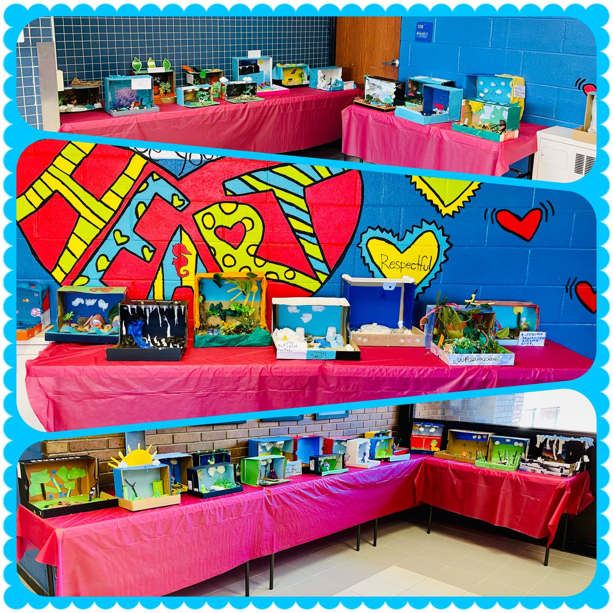 Diorama Day was delightful! Researching, planning, designing, communicating, creating…all with a special partner💓. Just another reason why 1st grade is Fabulous! Check out these incredible habitats. 🐆🐊🐋🐍🐅🐢<a href="/WestSchoolLBNY/">West School</a>