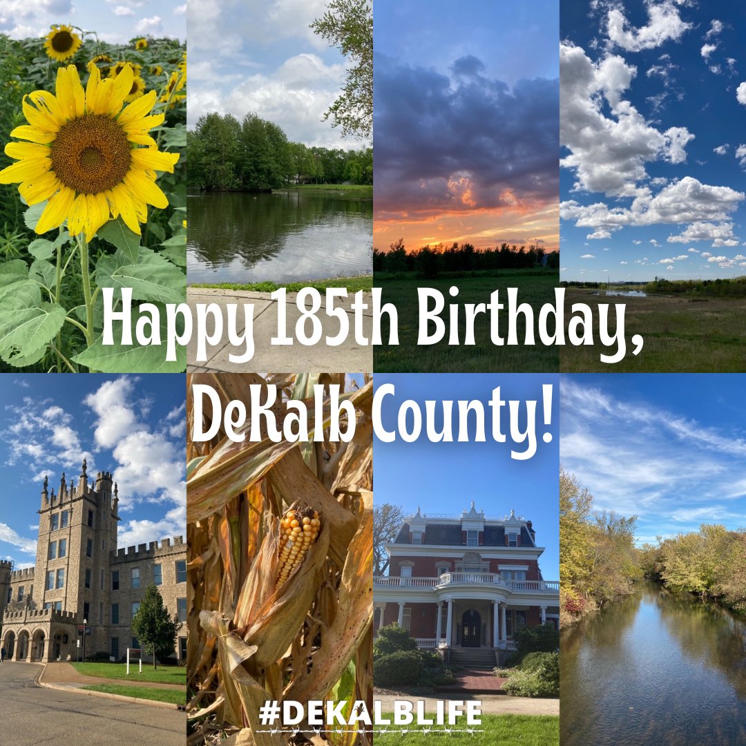 Today marks 185 years since DeKalb County was founded! 
.
What are your favorite things about DeKalb County?
.
#DeKalbLife