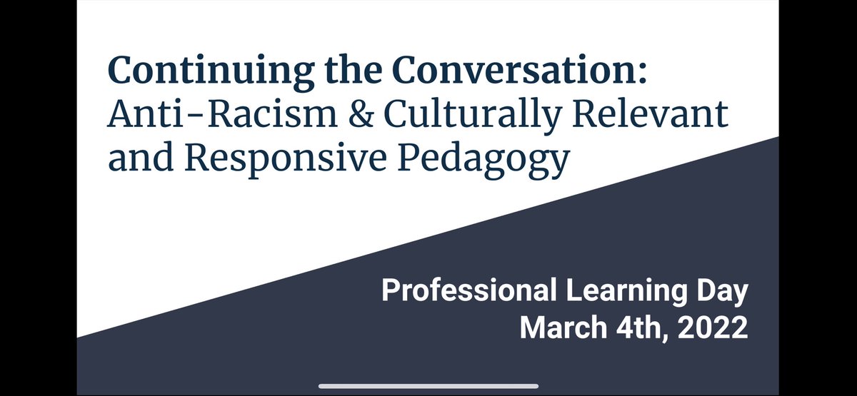 Kudos to the <a href="/TVDSBEquity/">TVDSB Equity and Inclusive Education</a> team for all the hard work, collaboration and planning that went into today’s board-wide PD on Anti-Racism/CRRP.  Very grateful to be included and I look forward to seeing the impact it will have for students, staff and community moving forward! <a href="/TVDSB/">Thames Valley DSB</a>