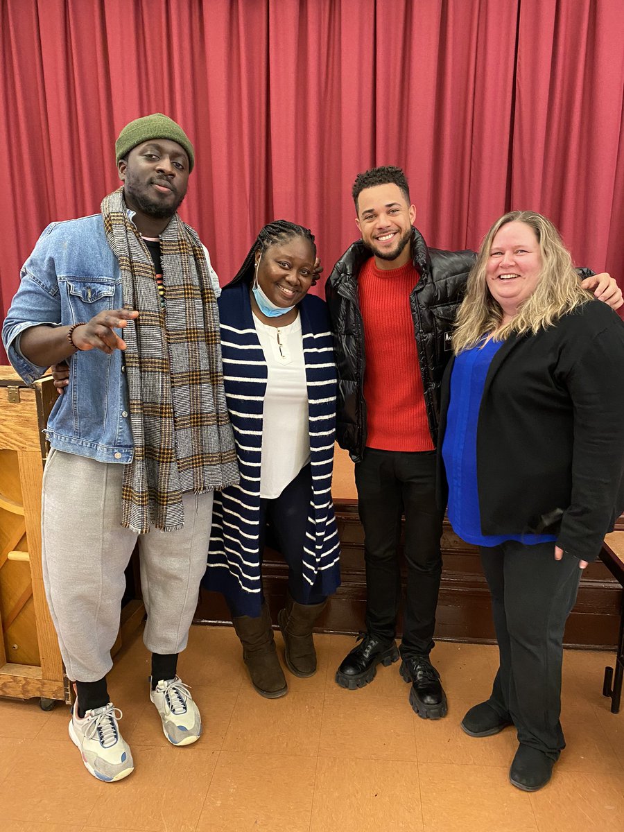 Nana Kwame Adjei-Brenyah. He is a New York Times bestselling author of the book Friday Black
Nick Creegan who plays The Joker on the TV series Batwoman, and Richie on Law &amp; Order
They shared their stories, and inspire our students to keep on reading, writing.