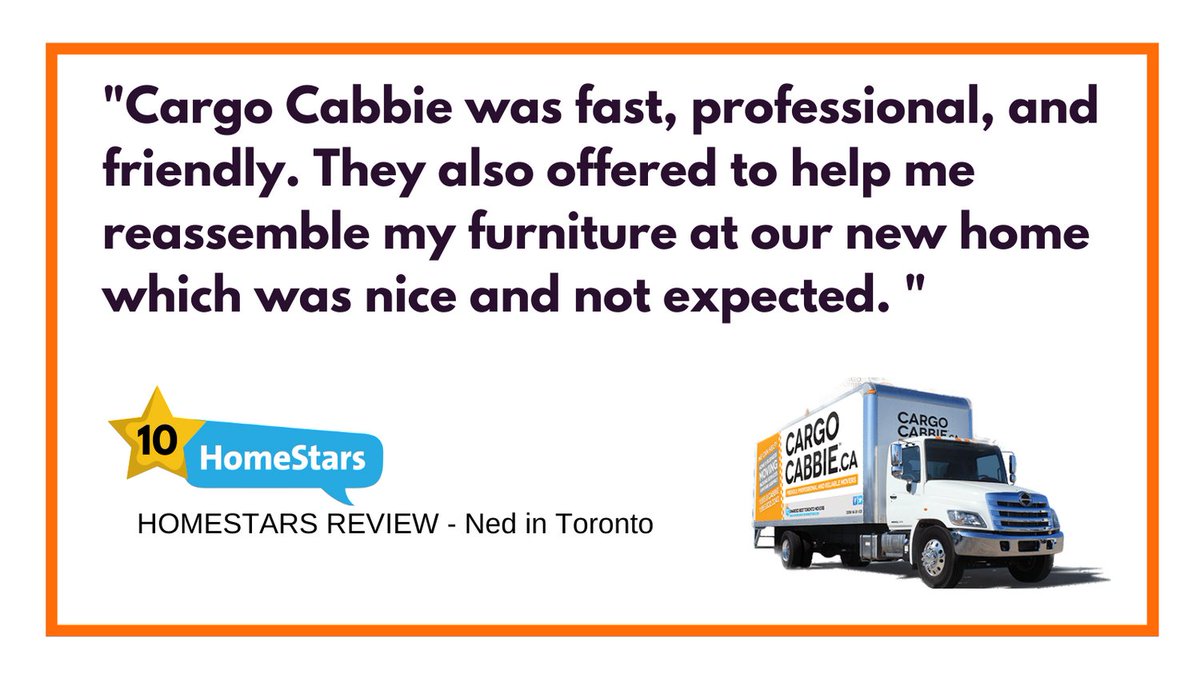 CARGOCABBIE's tweet photo. Thank you Ned! We appreciate your business!! #Homestars #review #homestarswinner https://t.co/ZYrWr8RWMv