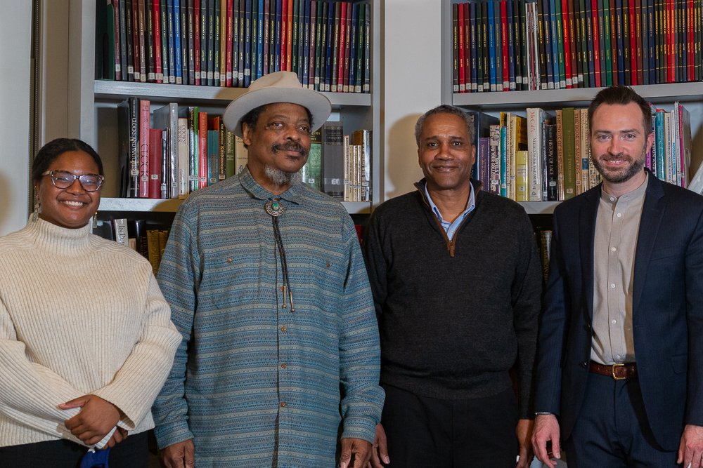 SSMuseum's tweet photo. #FBF ๐ We are honored to have have welcomed renowned harmonica player, Phil Wiggins, to the #SandySpringMuseum for February's #HistoryHappyHour. A man of many talents, he discussed his book, Sweet Bitter Blues: Washington DCโs Homemade Blues with attendees! https://t.co/l554m4Jxxs