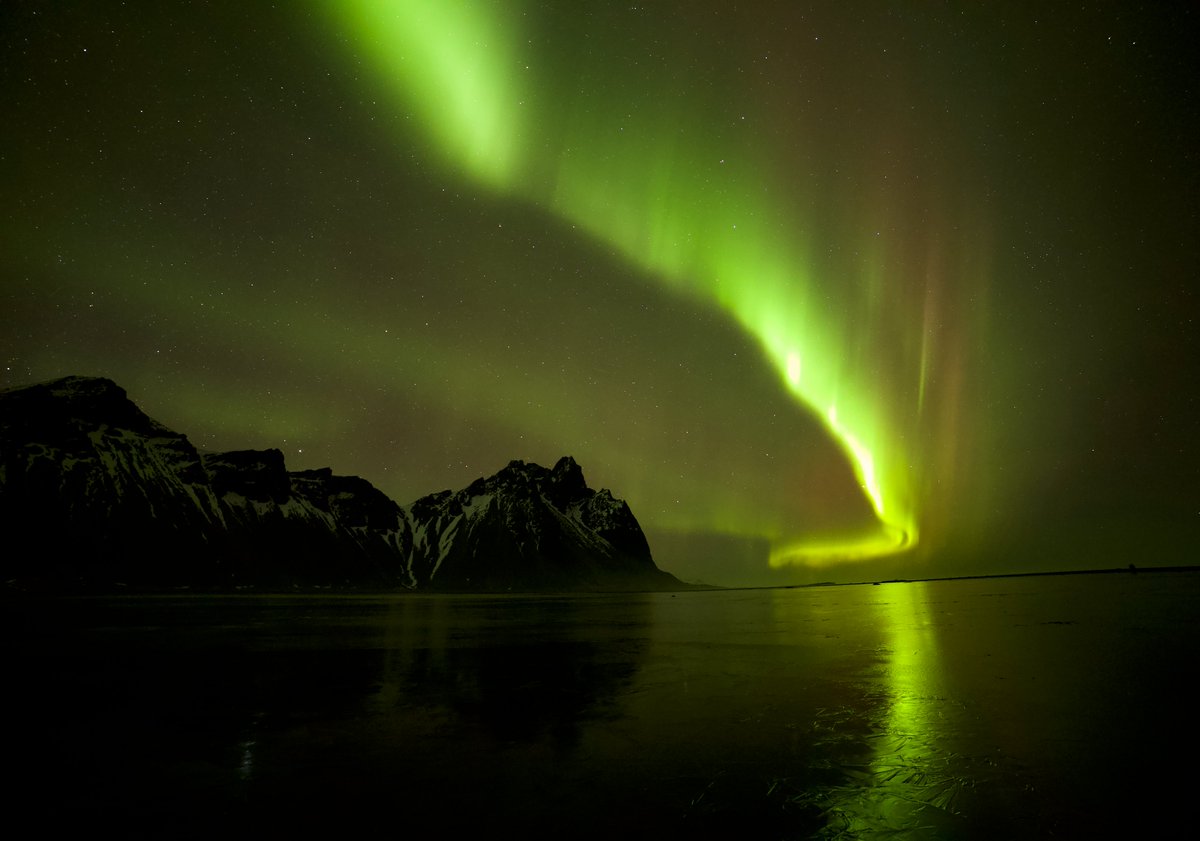 Wow! We've been fortunate to witness an incredible display of the Northern Lights at Vestrahorn in Iceland... Thanks to <a href="/owenhumphreys1/">Owen Humphreys</a> &amp; Darren for meeting up, a night that will not be forgotten!