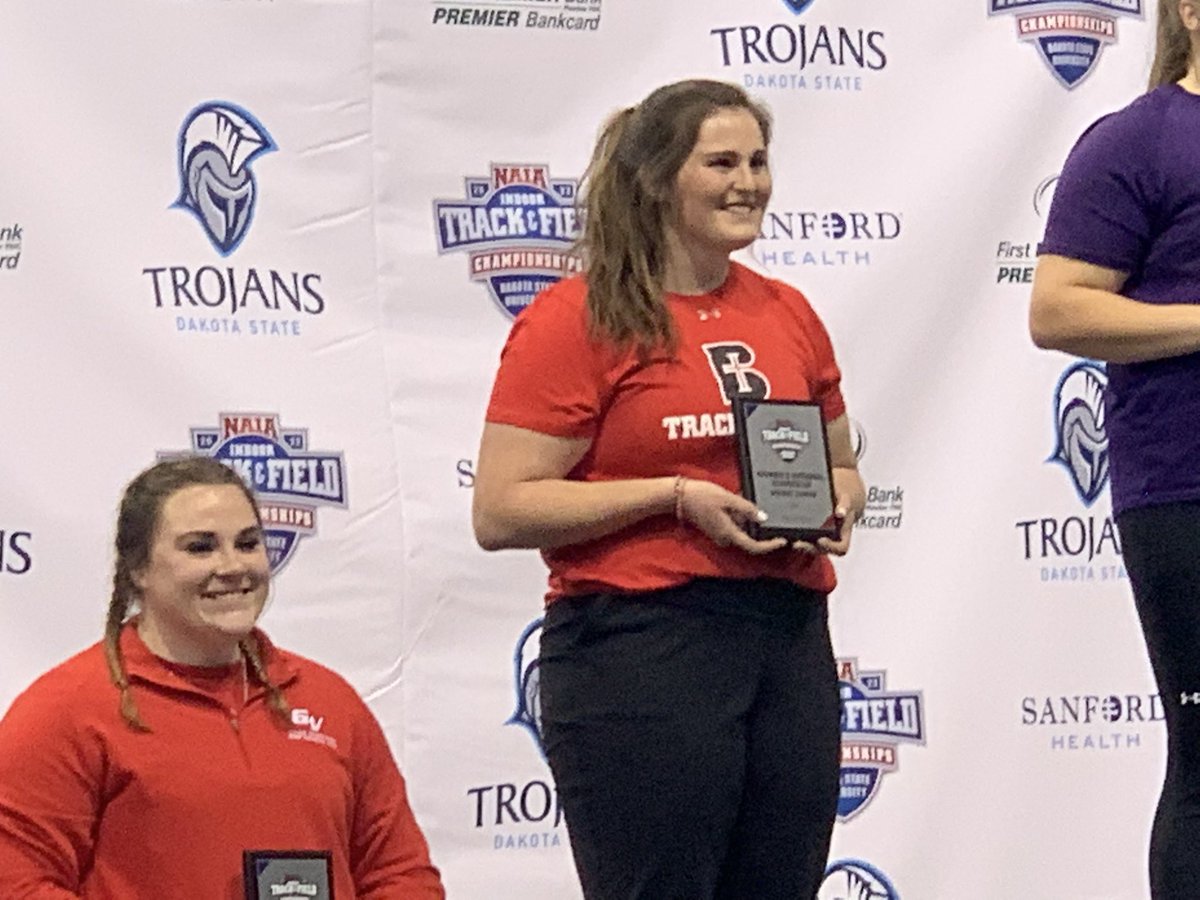 RavenTrackXC's tweet photo. 🚨National Runner-Up Alert🚨

Congratulations to All-American Madison Sutton on placing 🥈 in the women’s weight throw with a new school record toss of 17.68m.

#GoMaddi
#GoRavens

@ravenathletics https://t.co/Ge45yrQP2H