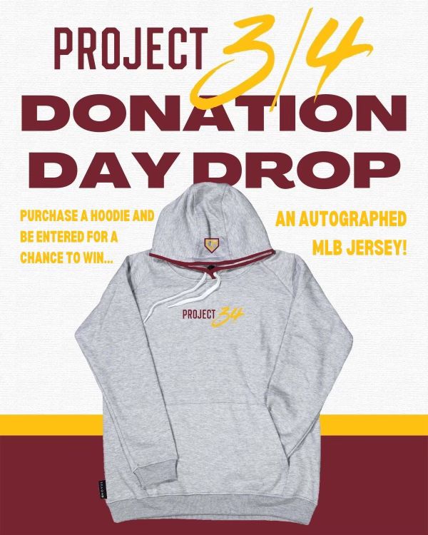 novusclothingco's tweet image. 3/4 is a special day for our friends @ProjThirtyFour! With your purchase of our Project34 X NOVUS hoodie, you’ll be entered for the chance to win a signed Authentic MLB Pete Alonso Mets Jersey! We love supporting such an incredible organization and hope you’ll join us! 🔗 in bio!