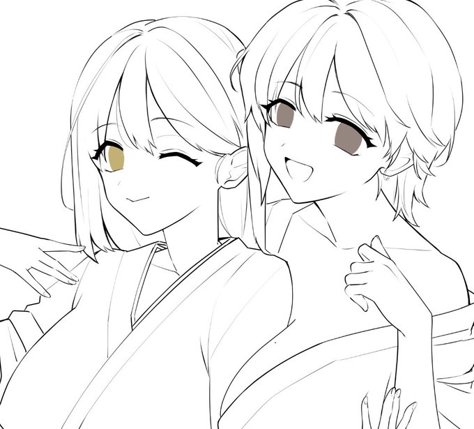 巫女さんコスを描く!間に合うかな～ 