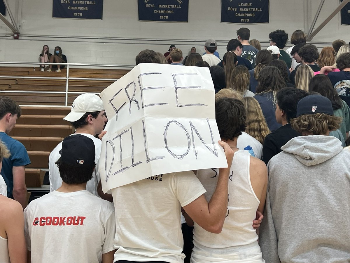 KarthikV_'s tweet photo. Farragut student section with their protest of the suspensions. https://t.co/FUVcnNKwU3