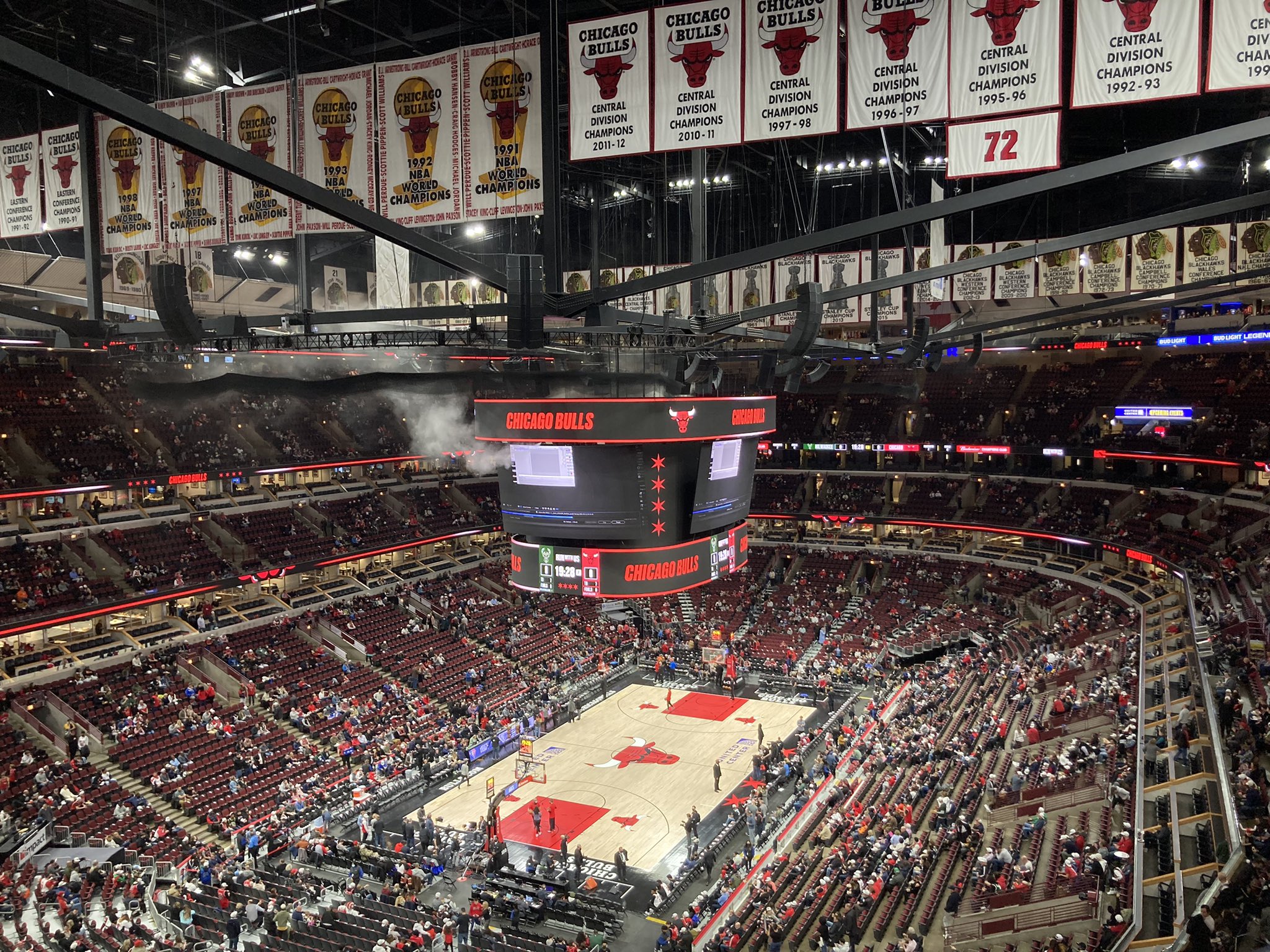 1992 Chicago Bulls Back to Back World Champs United Center