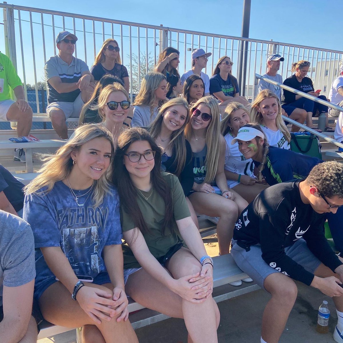 WDugoutClub's tweet photo. We love our fans!  Thank you for coming out to support the varsity team at their first home game of the season. Special thanks to @whssoftball2022 for coming out to watch before their game. https://t.co/uzuDywwkaS