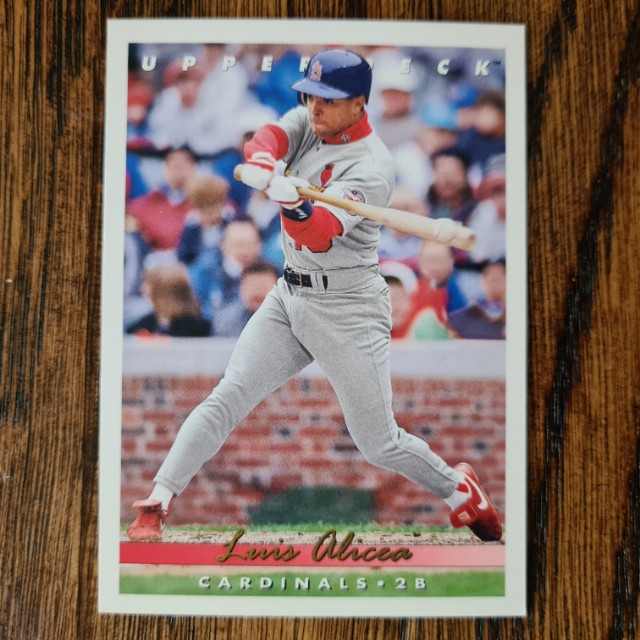 AppScouting's tweet photo. Level Up your collection by downloading the Scouting Report App and take it where ever you go! https://t.co/PpyDwgiYFE #TheHobby #WhoDoYouCollect 1993 #Upper Deck #MLB Players Luis Alicea #St. Louis Cardinals  #thehobby #sportscards https://t.co/LuOuZJ4H1x