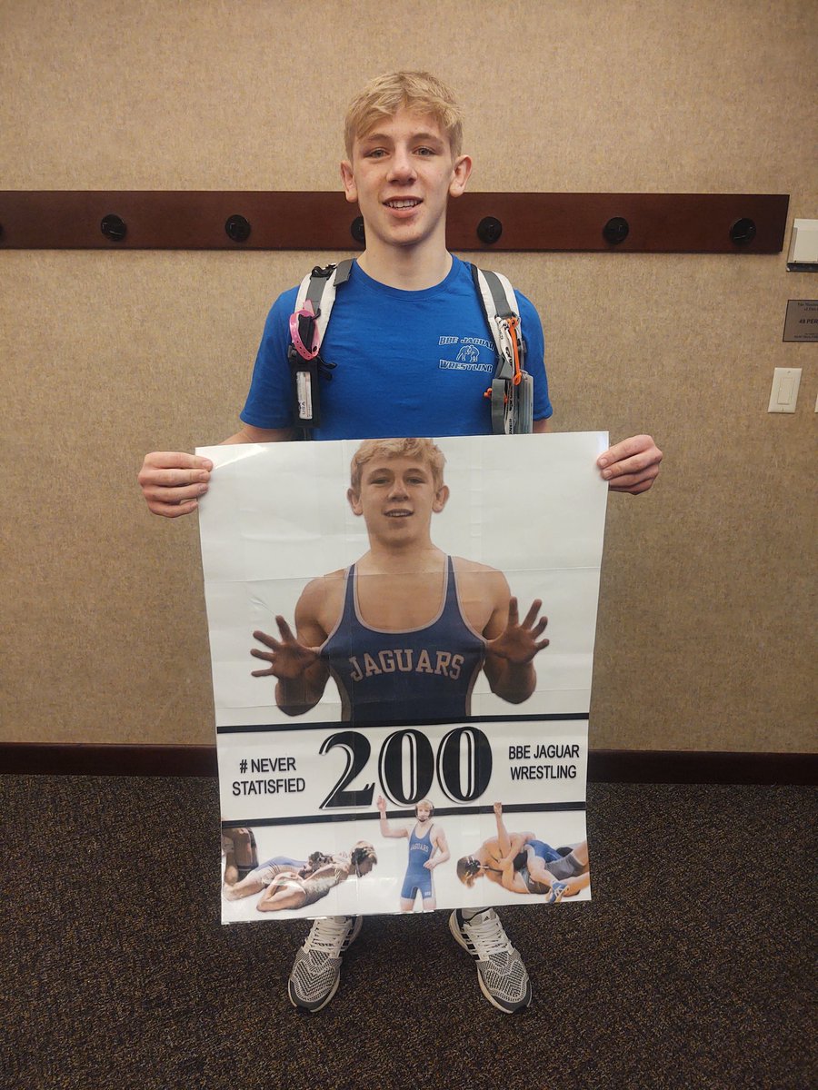 Congrats Walker Bents on win #200!  #neversatisfied <a href="/BBEschools/">BBE Public Schools</a>