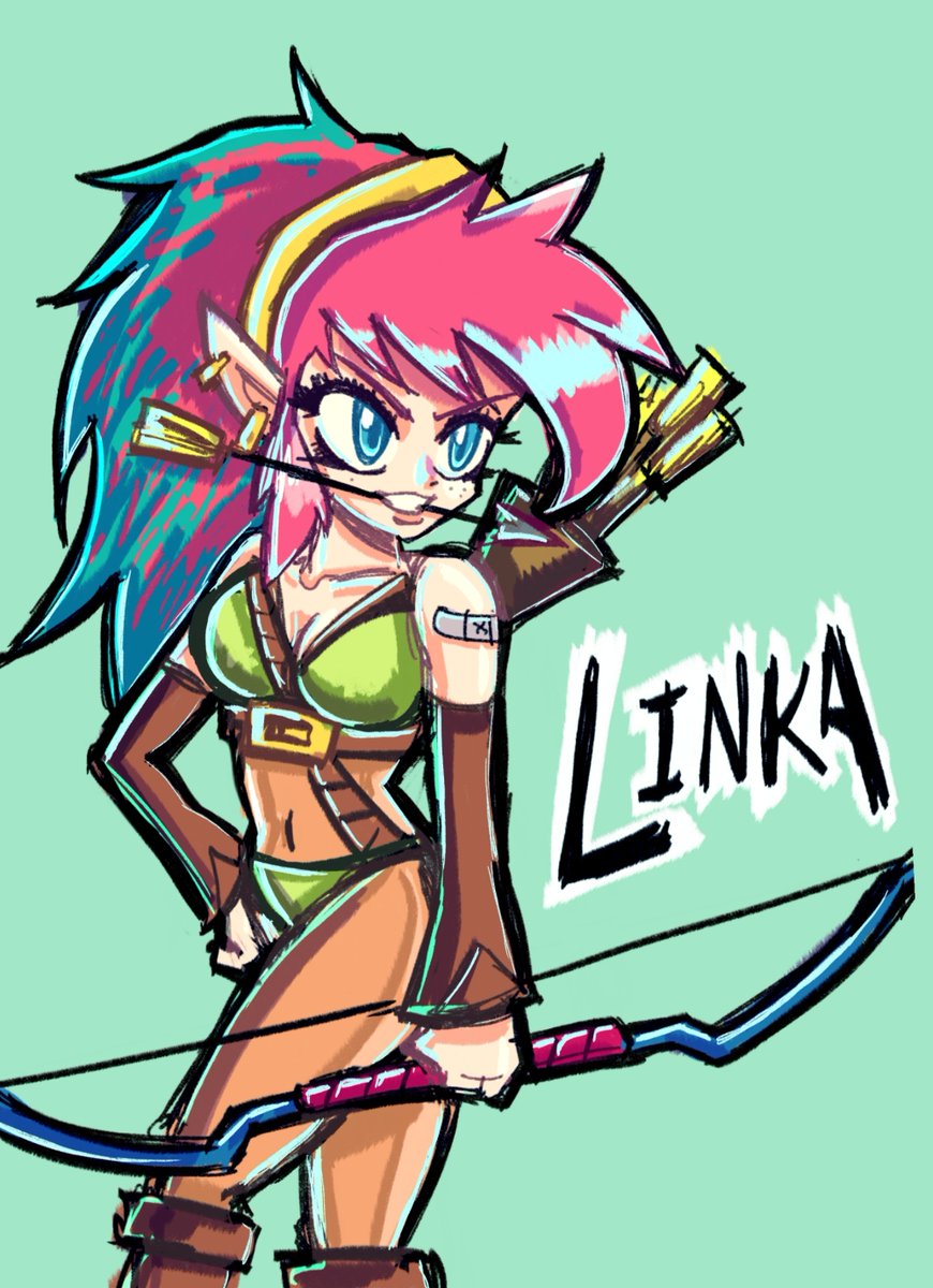 NisCrolasco's tweet photo. Algo tarde xD pero aqui mi #fanart de la #linka que ha rondado un rato por aqui xd
#Zelda #FemaleLink #Link #TheLegendOfZelda #Nintendo https://t.co/5xQJO44LHR