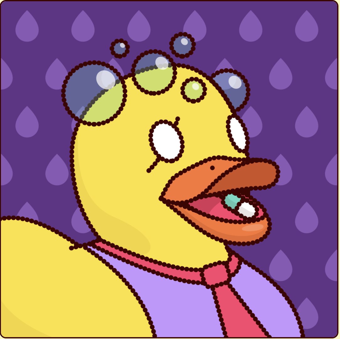 aimnothere's tweet photo. stoked to be a part of the duckies! 
@RubberDuckBP
 congrats to the team 
@Jishai
 @thegalshir 
@LazyLizzyyyy 
  LDG! #duckfollowduck #ducks #NFTs #nftart https://t.co/syanOOZovv