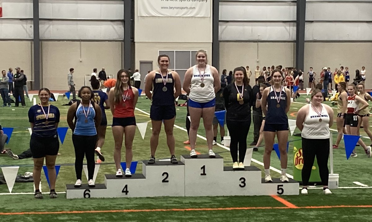 Congrats to <a href="/aidynrose3/">Aidyn Connolly</a> on her 4️⃣th place finish at the OATCCC Indoor State Championships. Her throw of 41’6” also put her #️⃣5️⃣ All-Time in school history!