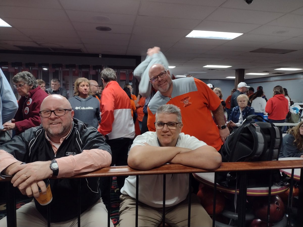 Shout-out to our administrators making the trip to Columbus to support our bowlers! 
Superintendent - Jason Wood
HS Principal - Jason Hemmelgarn and Athletic Director - Eric Goodwin <a href="/ColdwaterAD/">Eric Goodwin</a> 
Thanks for the support!