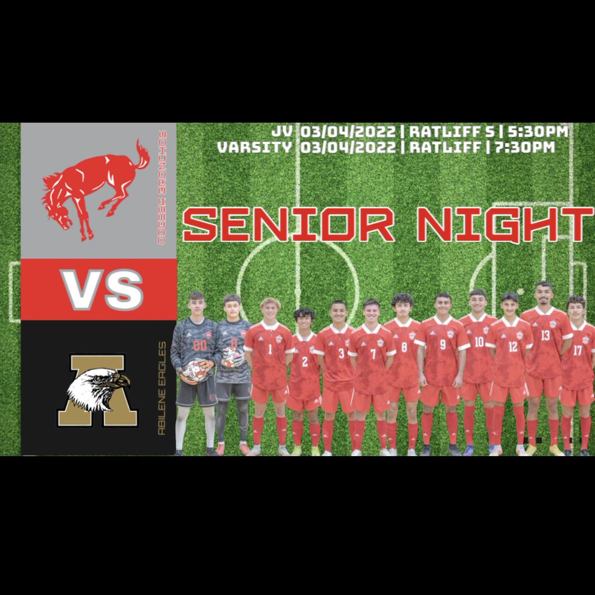 🐴⚽️Senior Night ⚽️🐴 Come out and support the the boys at their last District game