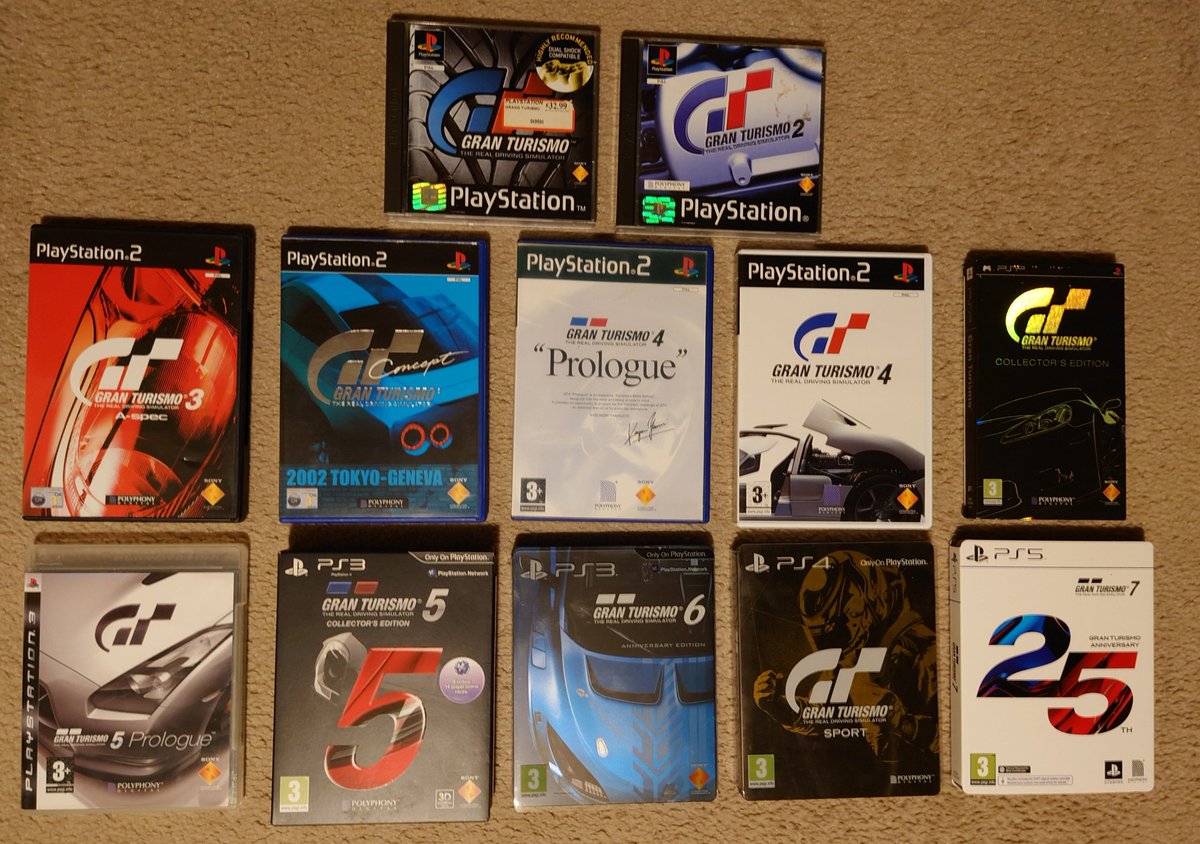 Martin_Bigg's tweet photo. Happy #GranTurismo7 launch day! #GranTurismo7 #GranTurismo #GameCollecting #Retrogaming #Steelbook https://t.co/ZXQZ7EFILw