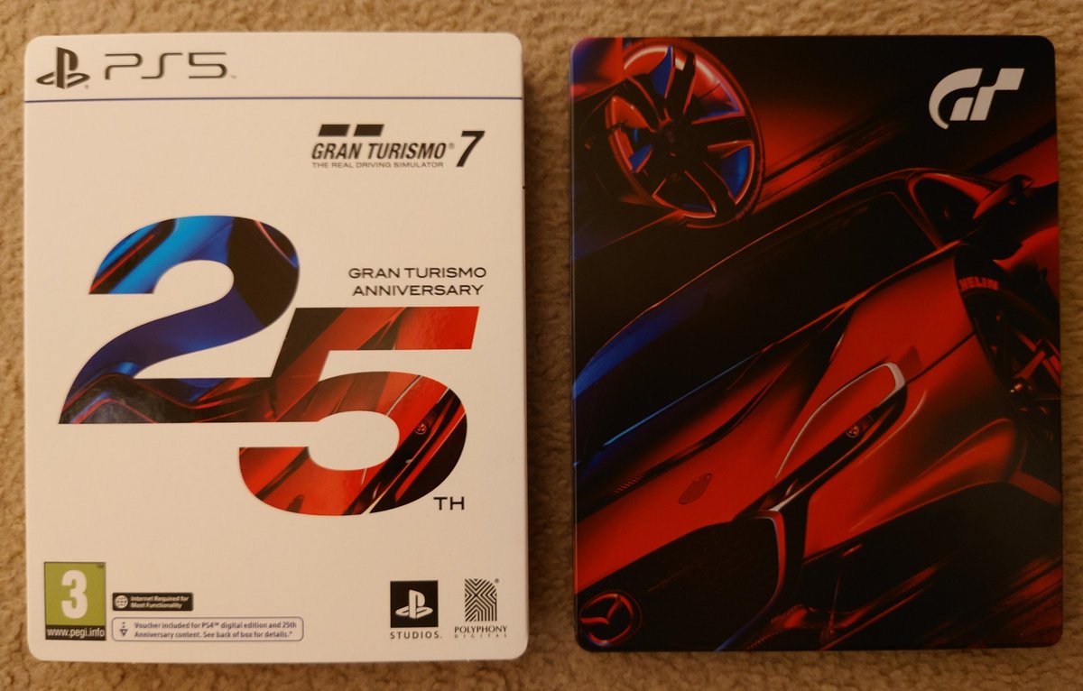 Martin_Bigg's tweet photo. Happy #GranTurismo7 launch day! #GranTurismo7 #GranTurismo #GameCollecting #Retrogaming #Steelbook https://t.co/ZXQZ7EFILw