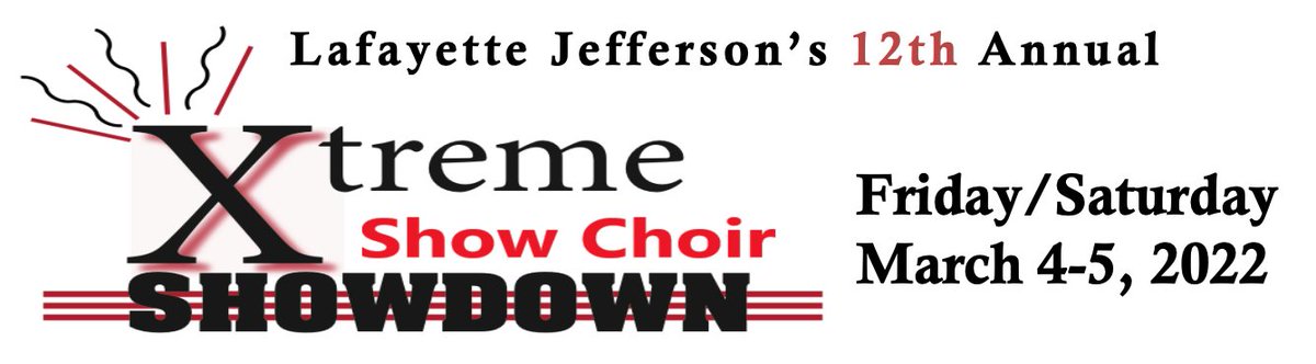 Our amazing kids will compete at Lafayette Jefferson High School on Saturday. Chorals perform at 3:15 p.m. and Royals at 5:40 p.m. Tickets are $15 (all day); $8 kids 3-5 (infants free); $10 Prelim ONLY; $10 Finals ONLY. Watch the live feed at bit.ly/36SGyRS!