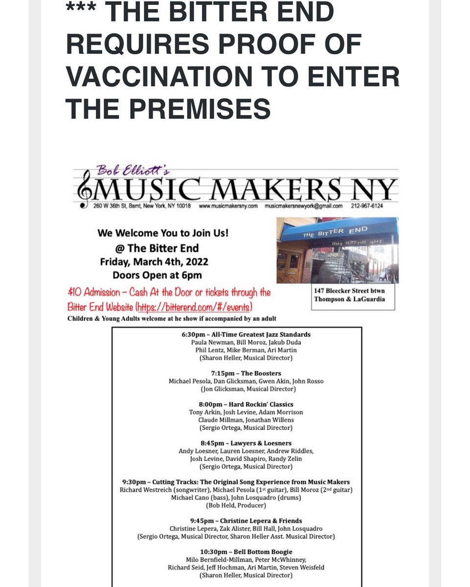 Tonight is the BIG NIGHT! Come downtown and feel the positive vibrations most certainly to emerge from all seven bands performing. Beat the cold night with music oh so hot!