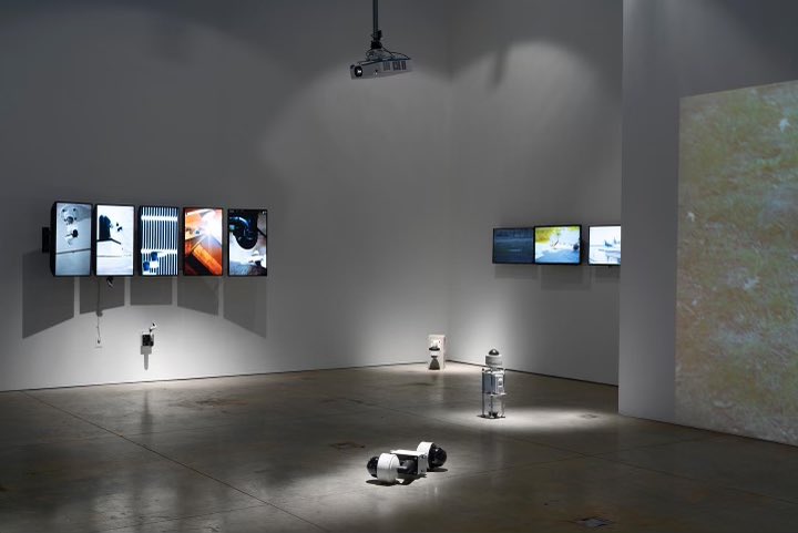 UCIBeallCenter's tweet photo. Closing reception for Ian Ingram's retrospective show is tomorrow, Saturday March 5 from 2-5pm. Guests will have the opportunity to the artist of the show, be curious, ask questions! 

Photography by @yubonotworking (ig:@ofphotostudio)

#robotics #CTSA https://t.co/NlmBsoqwdg