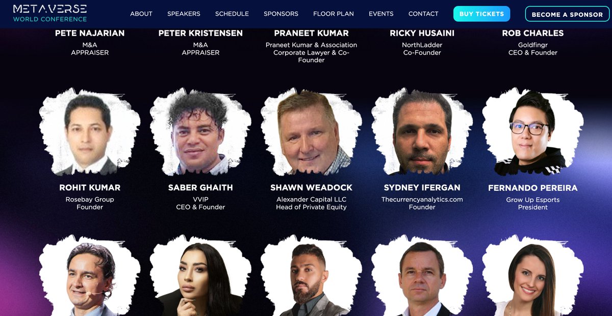 SydneyThecmo's tweet photo. What a lie!! I'm not speaker for this #worldmetacon conference and have never been contacted to be a speaker there, BE Careful it might be a fake event! https://t.co/b7AmtyuelX