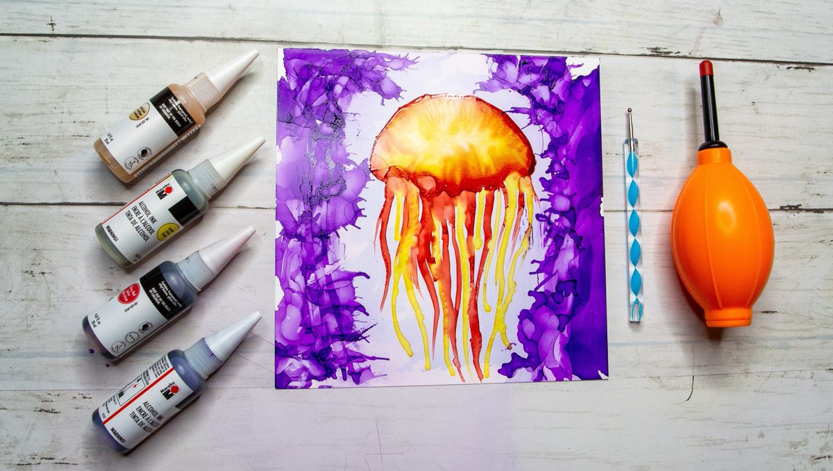 GetMuseKits's tweet photo. February's final prompt is Jellyfish! Come watch as Jake combines new and interesting techniques in this week's video! 

Watch here: https://t.co/oGr31qH6e9 https://t.co/fOyCiRMTtj