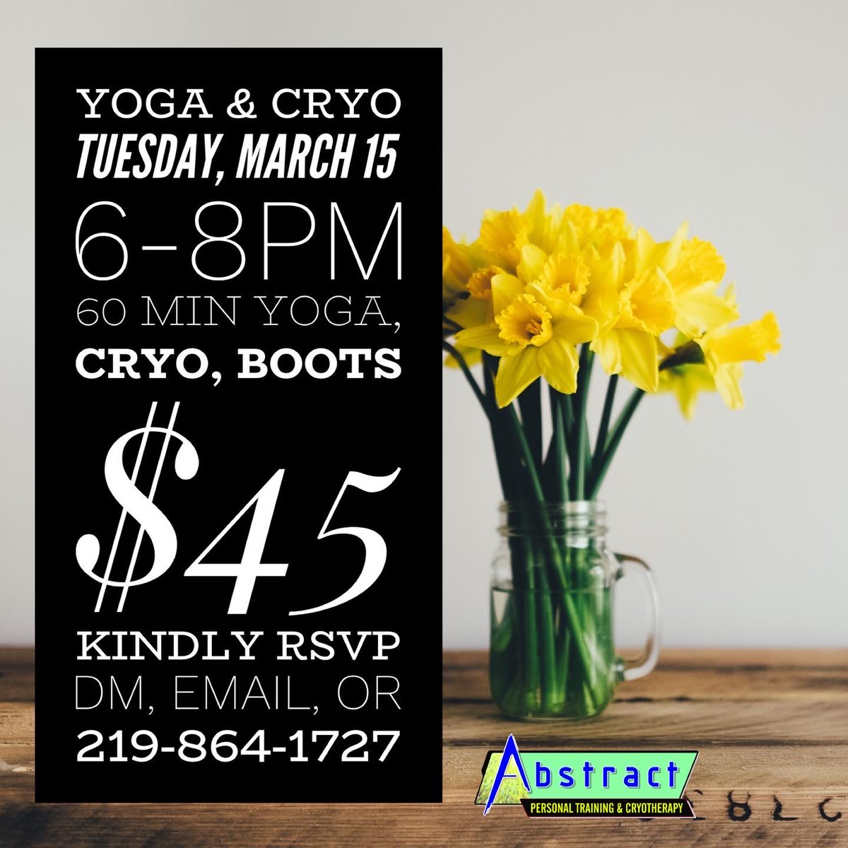 abstractptcryo's tweet photo. Happy Friday!  Yoga and Cryo Night 💚 - https://t.co/qJUWKGsyIm https://t.co/eUsiS58RQP