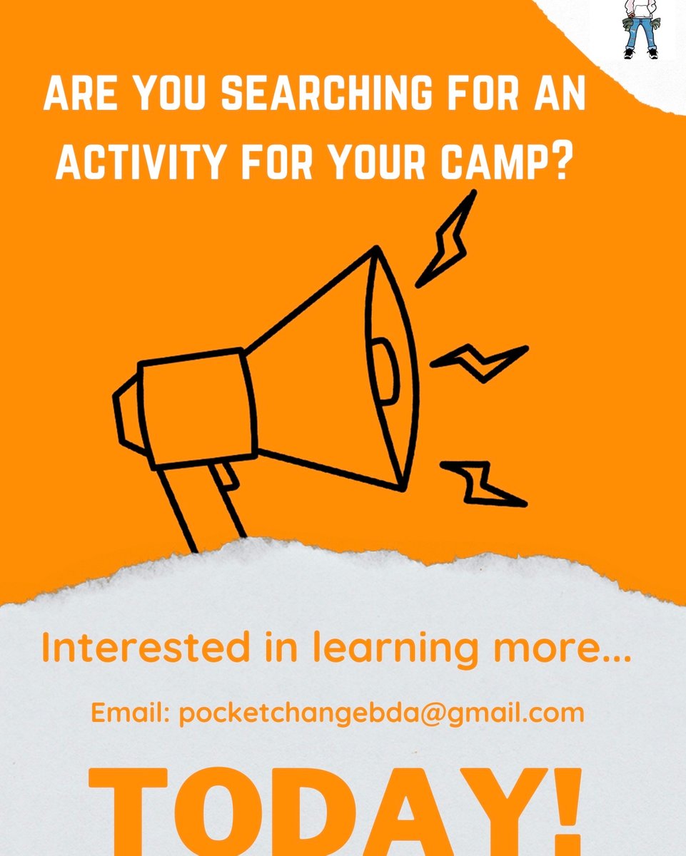 BdaPocket's tweet photo. Hey are you looking for an activity that’s fun and educational for your campers? 🤩  

Good thing you found us! 🎉 

Email 📧 us today to find out more! 
Email Link in bio. 

#financialfreedom #generationalwealth #securethebag #pocketchangebda https://t.co/JdgRIFdwpr