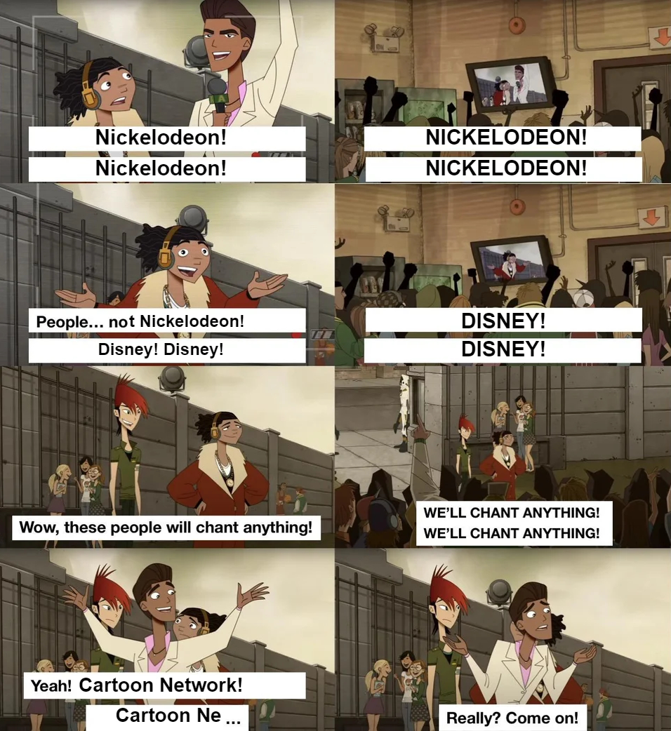 DTNRMemes's tweet photo. If it wasn't for Cartoon Network, we'd have a #Detentionaire season 5 :( #Memes #Memesdaily https://t.co/qUJmaJToT5