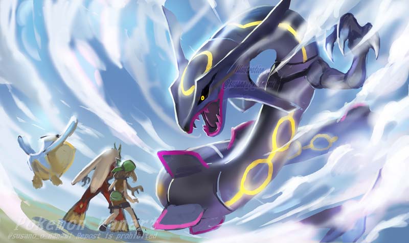 狐男 Rt Susano O Nanami 色違いレックウザ Rayquaza Pokemon Fanart T Co 07dqgvlubv Twitter