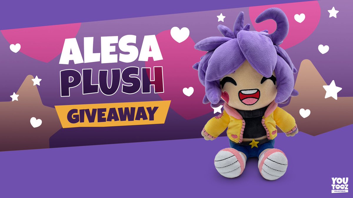 Michaelmcchill's tweet photo. GIVEAWAY!

RT + follow @youtooz for the chance to win an Alesa plush!! We'll announce the winners on March 8th! https://t.co/U7IhSQ04xu
