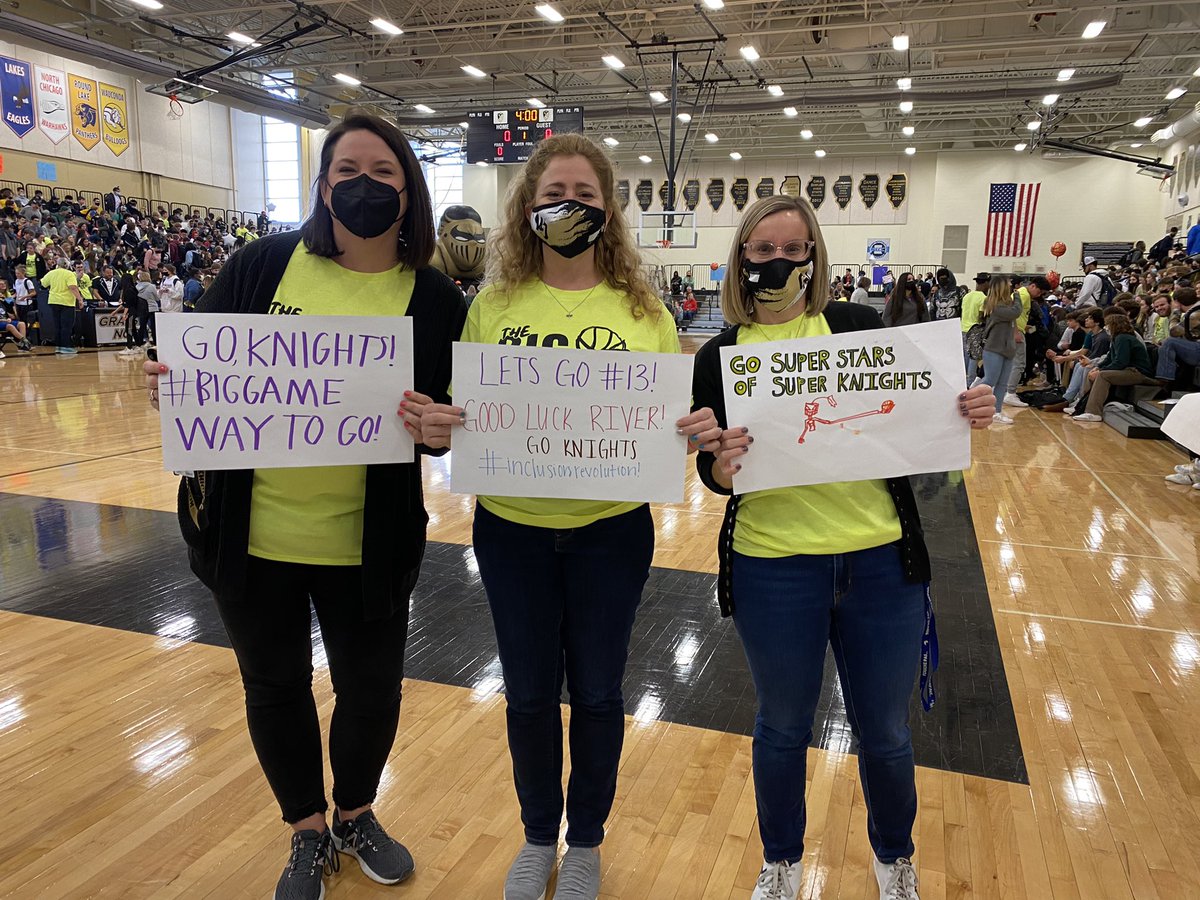 The BIG Game!!  We’ve been patiently awaiting the return of the Special Olympics basketball game 🏀 #inclusionrevolution #theBigGame #KnightPride