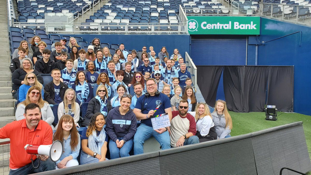 WillCarter80's tweet photo. And that's a wrap on our new TV commercial. So much fun directing today! What an incredible team to work with! #centralbank #sportingkc #tvproduction https://t.co/74IlRhugH9